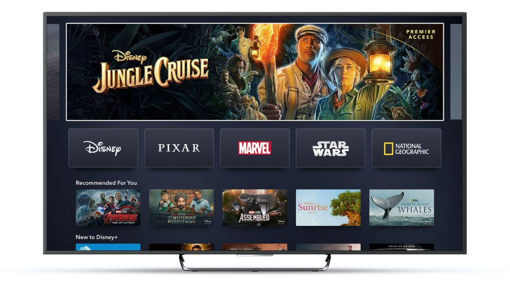 Disney+ on home device